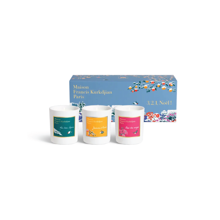 3, 2, 1 Noël scented candle gift set