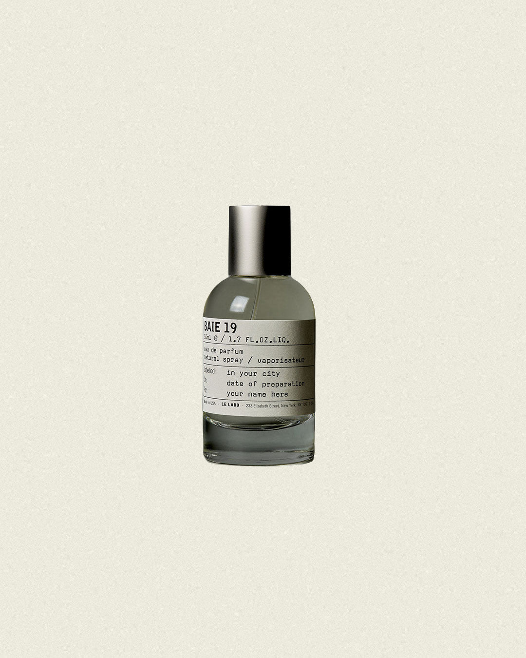 Perfume Baie 19 By Le Labo Le Labo Baie 19 Oil Perfumery